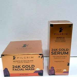 Pilgrim 24k Gold Serum And Facial Mask