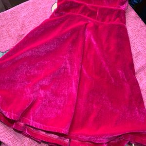 Pink Velvet Dress