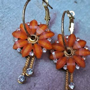 Orange Earrings