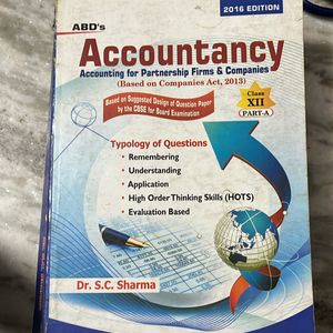 Class 12th CBSE Acoountancy Book Part A