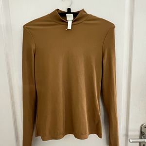 High neck Hnm Tan Top