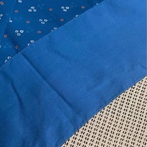 Blue Bandhani Saree