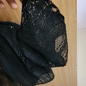 Black Netted Short Shrug