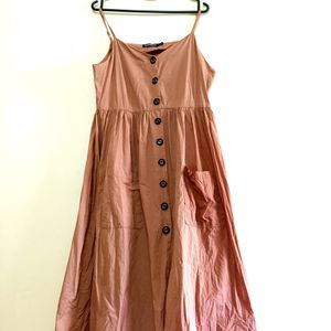 Sassafras Dress In Tan Colour