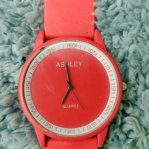 RED WRIST WATCH