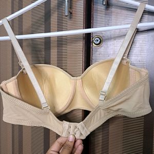 Nude Seamless Padded Wired Bra