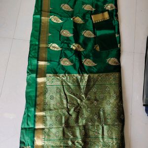 Green New Banarasi Silk Saree