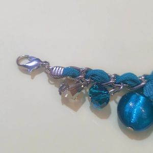 Cerulean Splendour: Imported Charm Bracelet