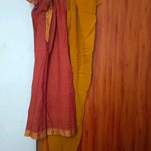 Silk Cotton Kurta with salwar/Pant