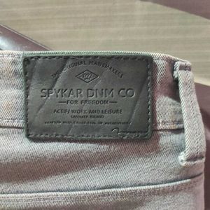 Spykar Branded Charcoal Jense