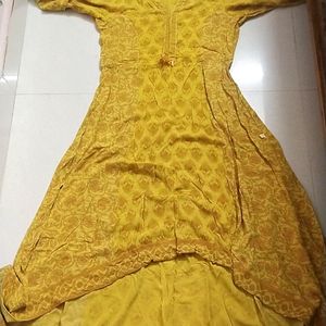 Mustard Anarkali