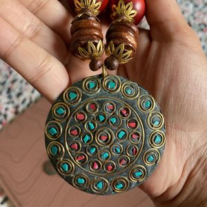 Multi Colour Beaded Necklace and Earrings Combo