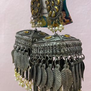 Oxidized Big Jhumkhas