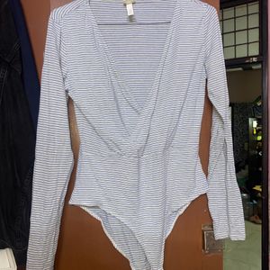 H&M Wrap Over Bodysuit Size (M)