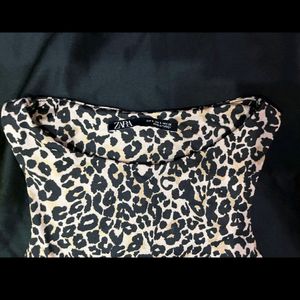 Zara leopard bodysuit