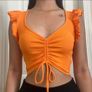 Zara Orange Top Size m