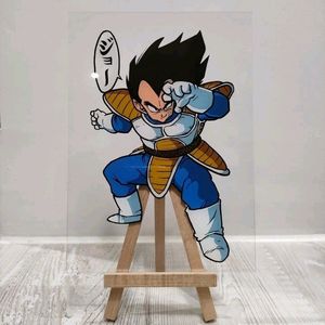 Vegeta Glass Painting (DBZ)