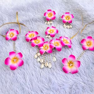 Chafa Flower Jewellery Set