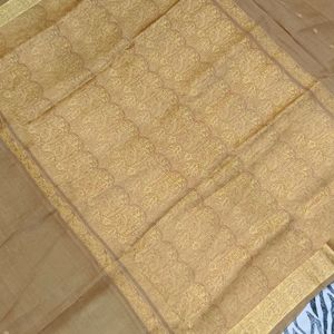 gold Banaras  Silk pattu saree