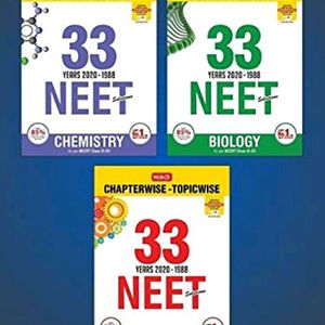 MTG 33 Years NEET Solved Papers (PCB)