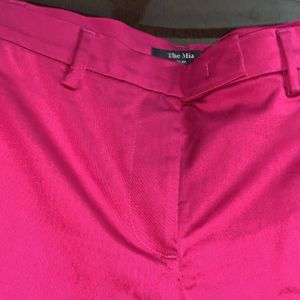 Pink Formal Office Pants For Women Girls