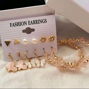 Unused Pack Of 6 Earrings