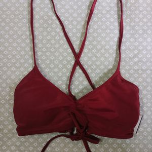 Cherry Red Cris Cross Inner  Bra