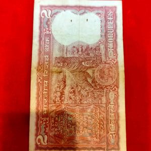 Rare Antique Old 2 Rupees Indian Not