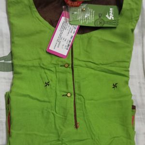 Branded Parrot Green Kurti