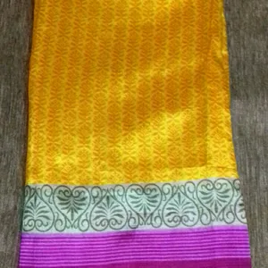 Silk Saree Without Blouse. 1,2 times Used.