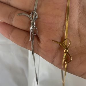 Bow Chocker Combo Silver / Gold