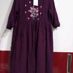 Purple Feeding Kurta XL Size