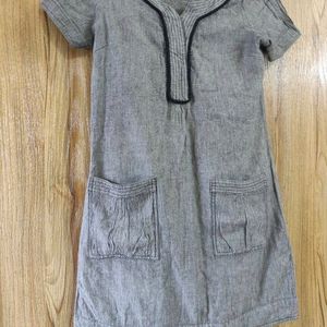 Grey Tunic With Pockets