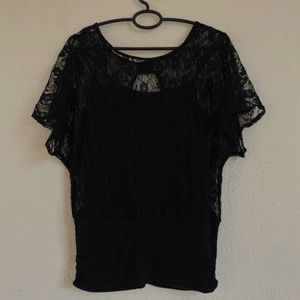 Black Lace Top