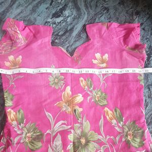 Free Delivery..👚Pink Colour Straight Kurta