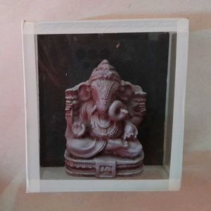 Beautiful Ganesha Idol In Glass Box