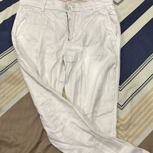 United Colors Of Benneton White Chinos SmartFormal