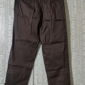 Brown Comfy Cotton Pants