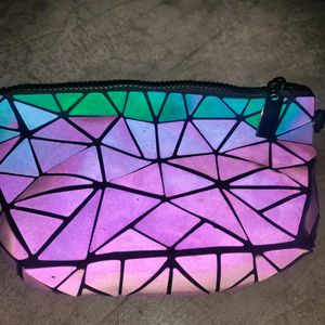 Holographic Reflective sling Clutches