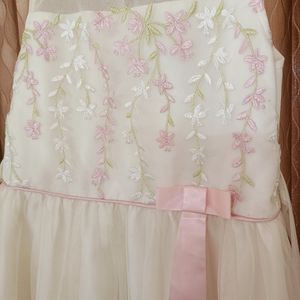 Cute White Frock  Little Bit Stain See In Photo