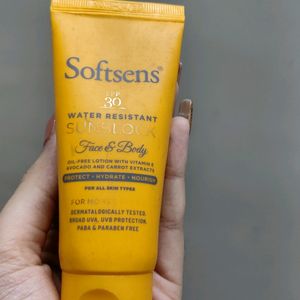 Softsens Spf 30 Water Resistance Sunblock