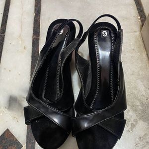 Black High Heel Sandal