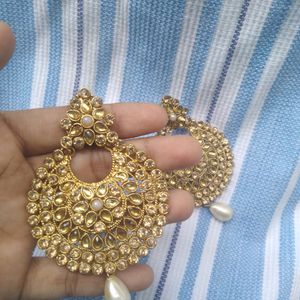 Kundan Stone Earings Big