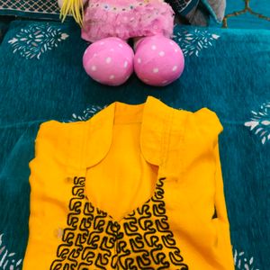 Yellow Kurta For Women