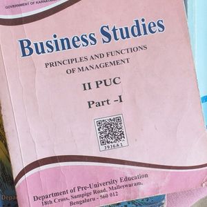 2nd PUC Business Studies And English Text Book