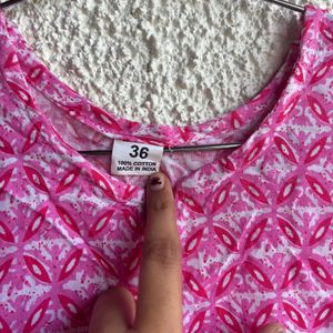 Pink Short Kurti