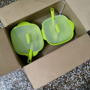 Plastic 2 Container For Sabji