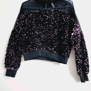 ✨️🖤Sequins Crop Top 🖤✨️