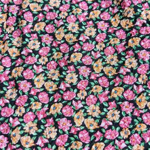 MANGO Branded Floral Skirt