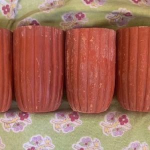 6 pieces of Organic Clay Cups